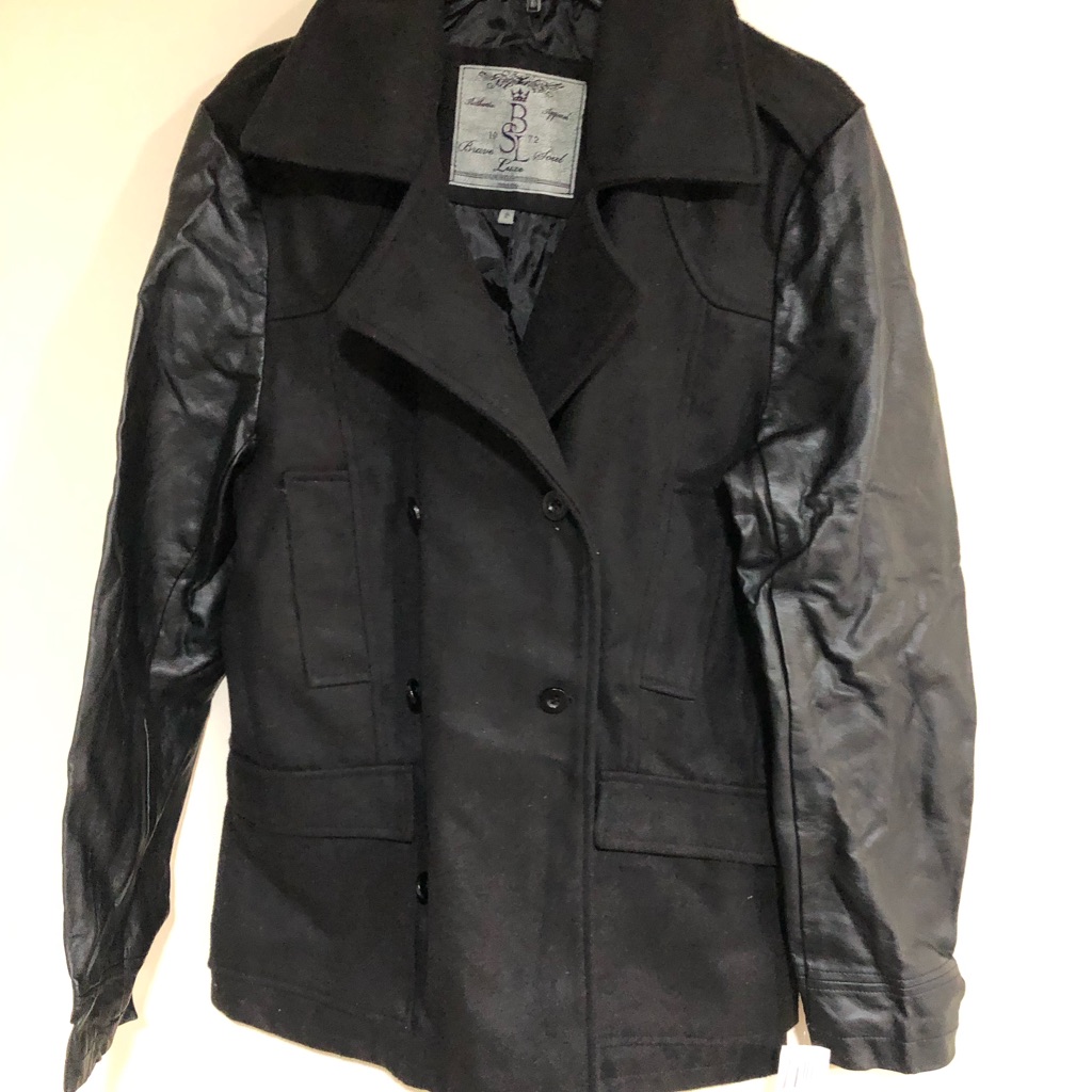 B Sl Mens Wool Mens Coat